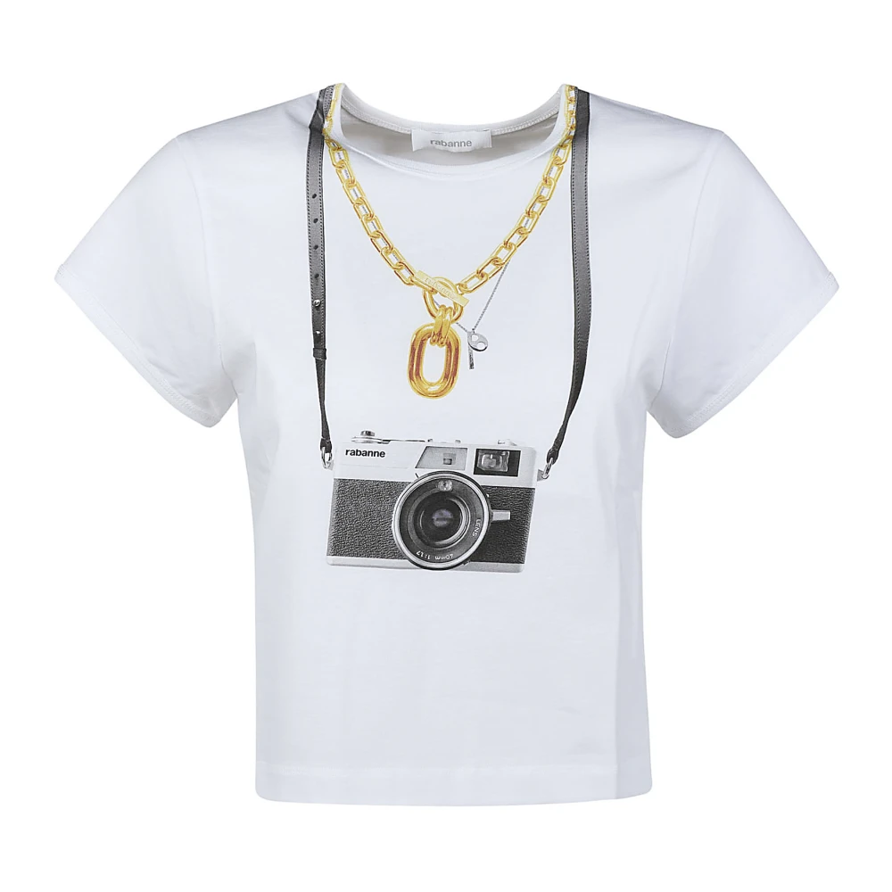 Paco Rabanne Casual Katoenen T-Shirt voor Heren White Dames