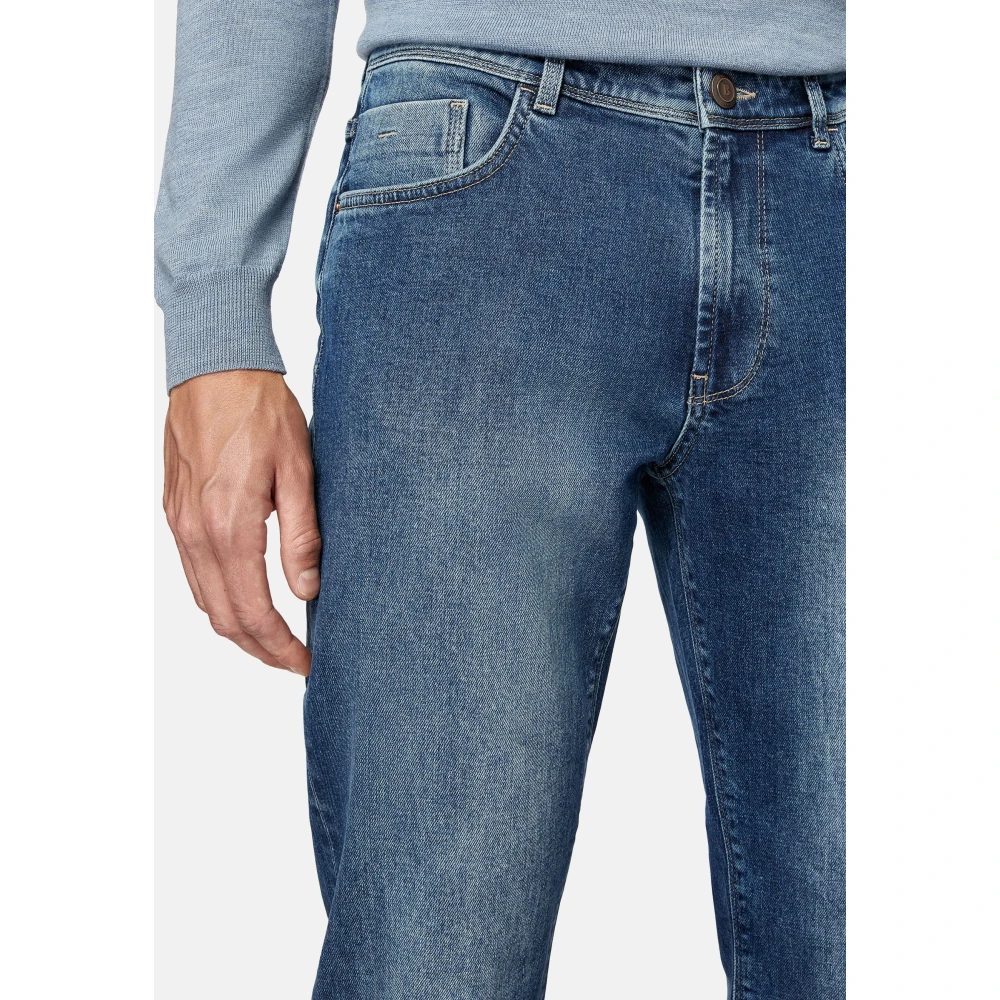 Boggi Milano Stretch Denim Jeans Blue Heren