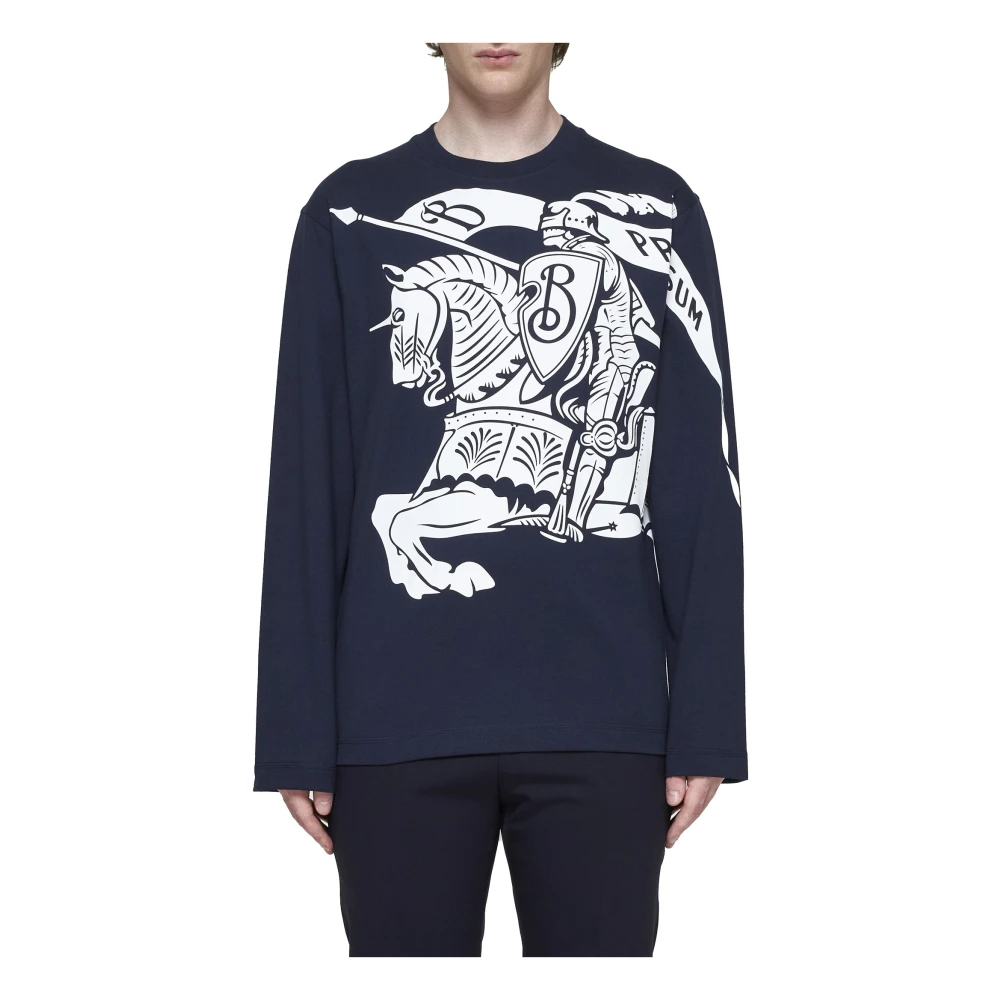 Burberry Stijlvolle T-shirts en Polos Blue Heren