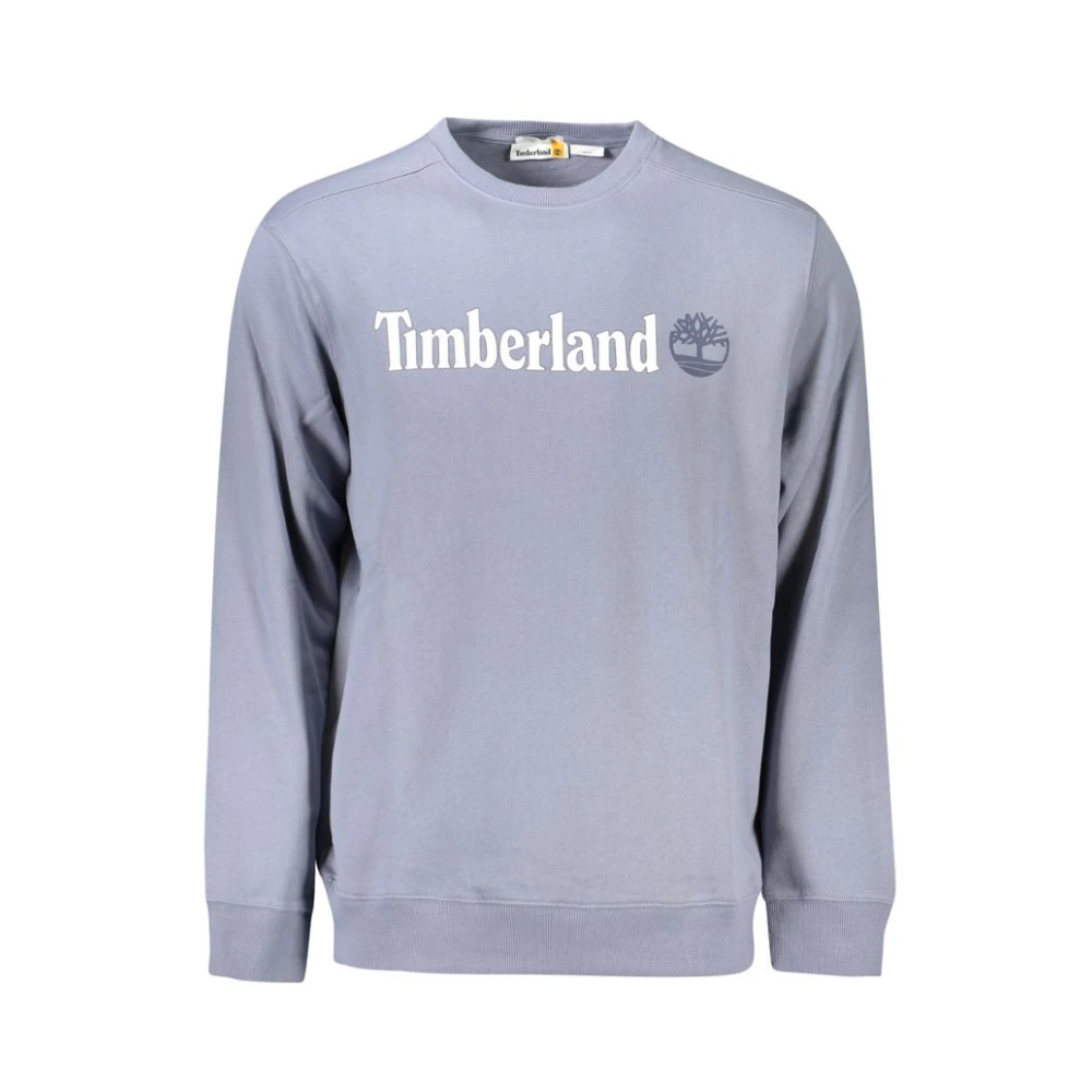 Timberland Blauwe Katoenen Trui Blue Heren