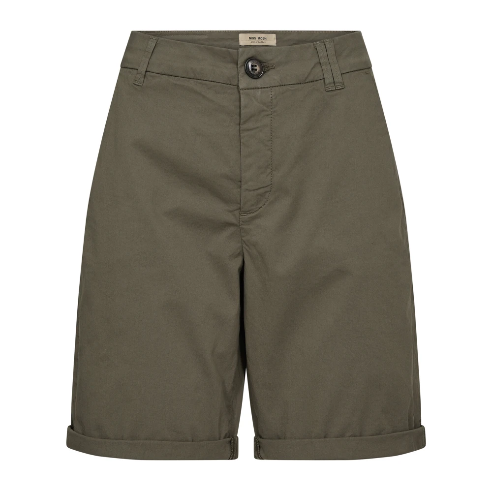 MOS MOSH Casual Zomer Shorts & Knickers Dusty Olive Green Dames