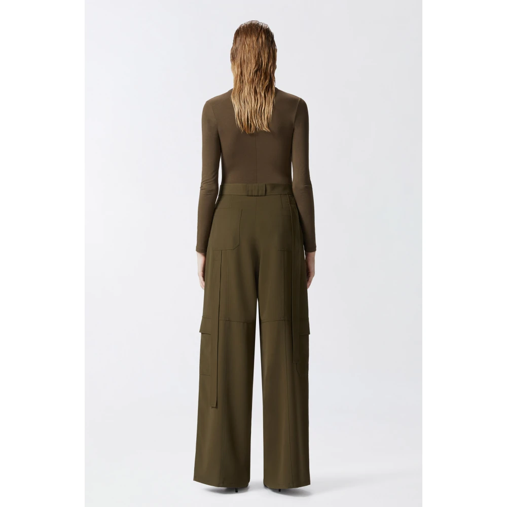 pinko Wijde cargobroek met utility-stijl Green Dames