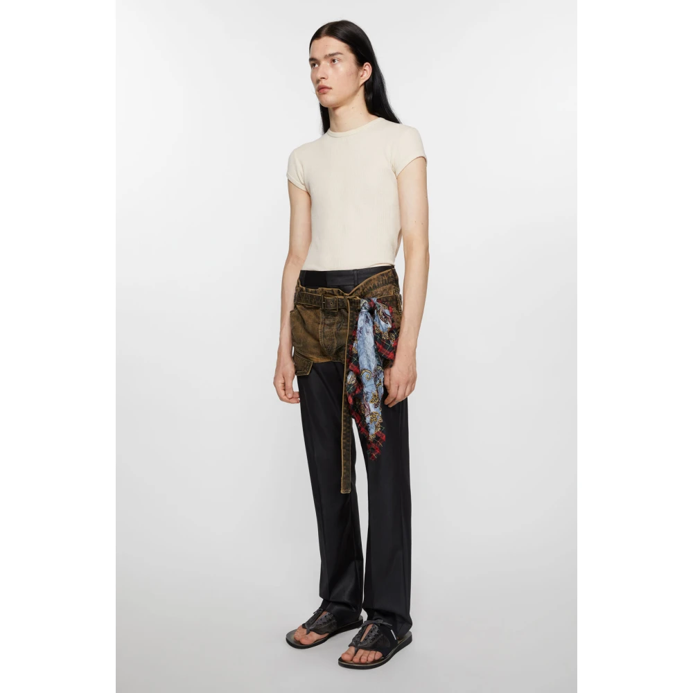 Acne Studios Blauw Rood Sjaal Fn-Ux-Scar000317 Multicolor Unisex
