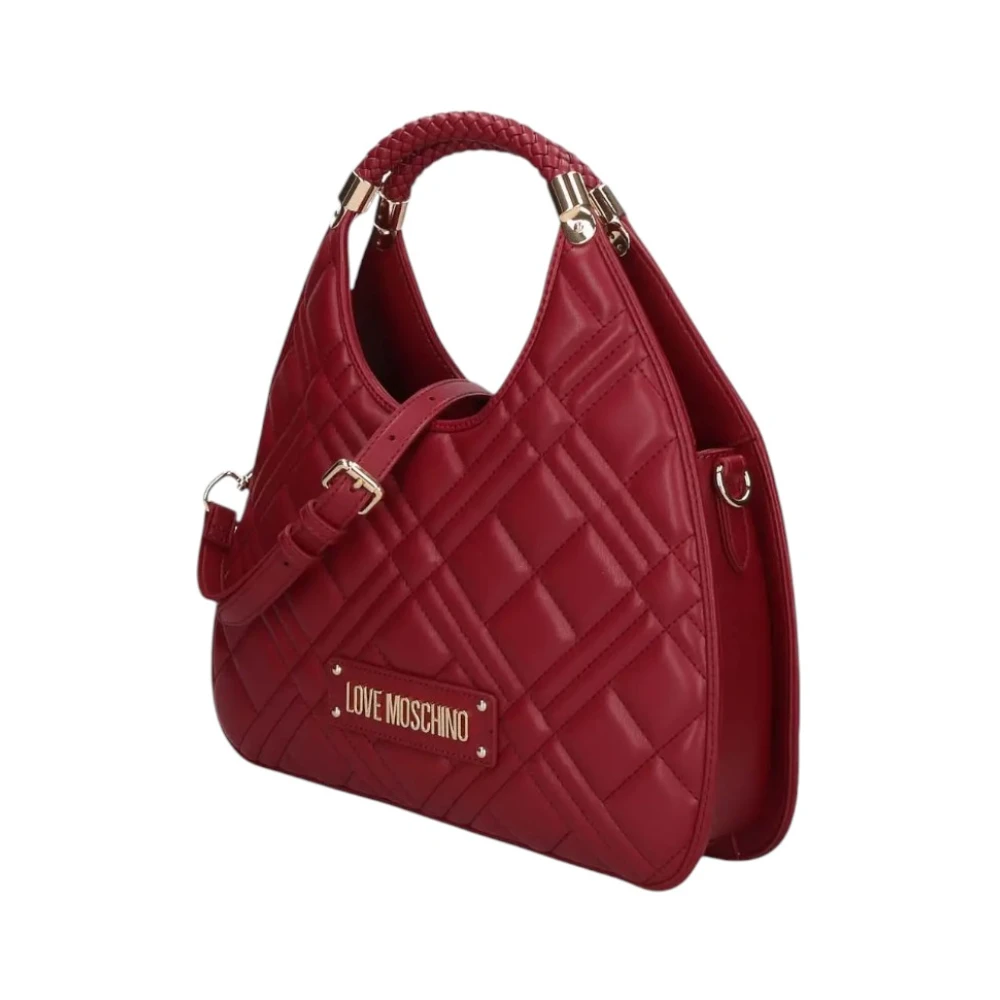 Love Moschino Stijlvolle dameshandtas van synthetisch leer Red Dames