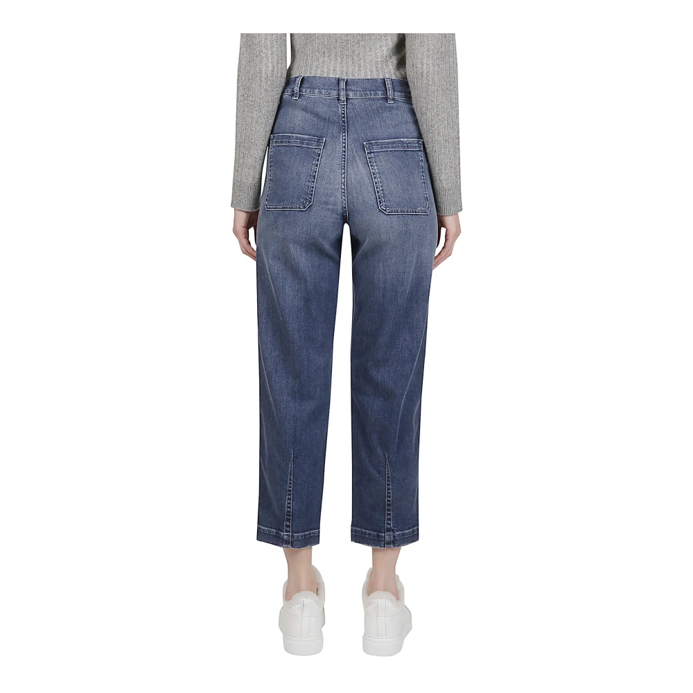 Eleventy Stretch katoenen denim broek Blue Dames