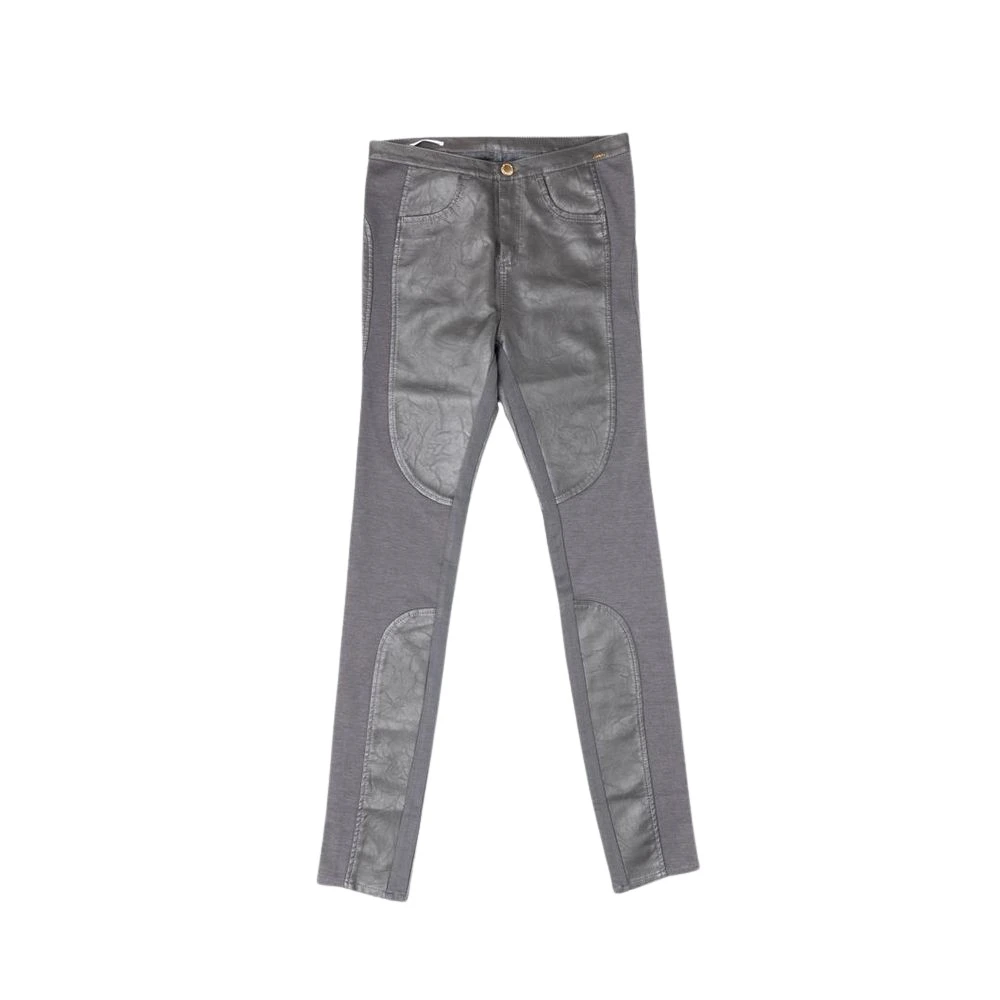 Gas Gray Leather Pants - 26 - Image 2