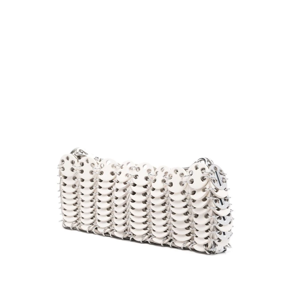 Paco Rabanne Witte Ketting-Link Schoudertas White Dames