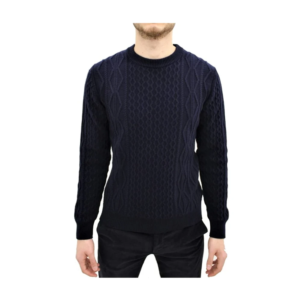 Manuel Ritz Trui met ronde hals Blue Heren