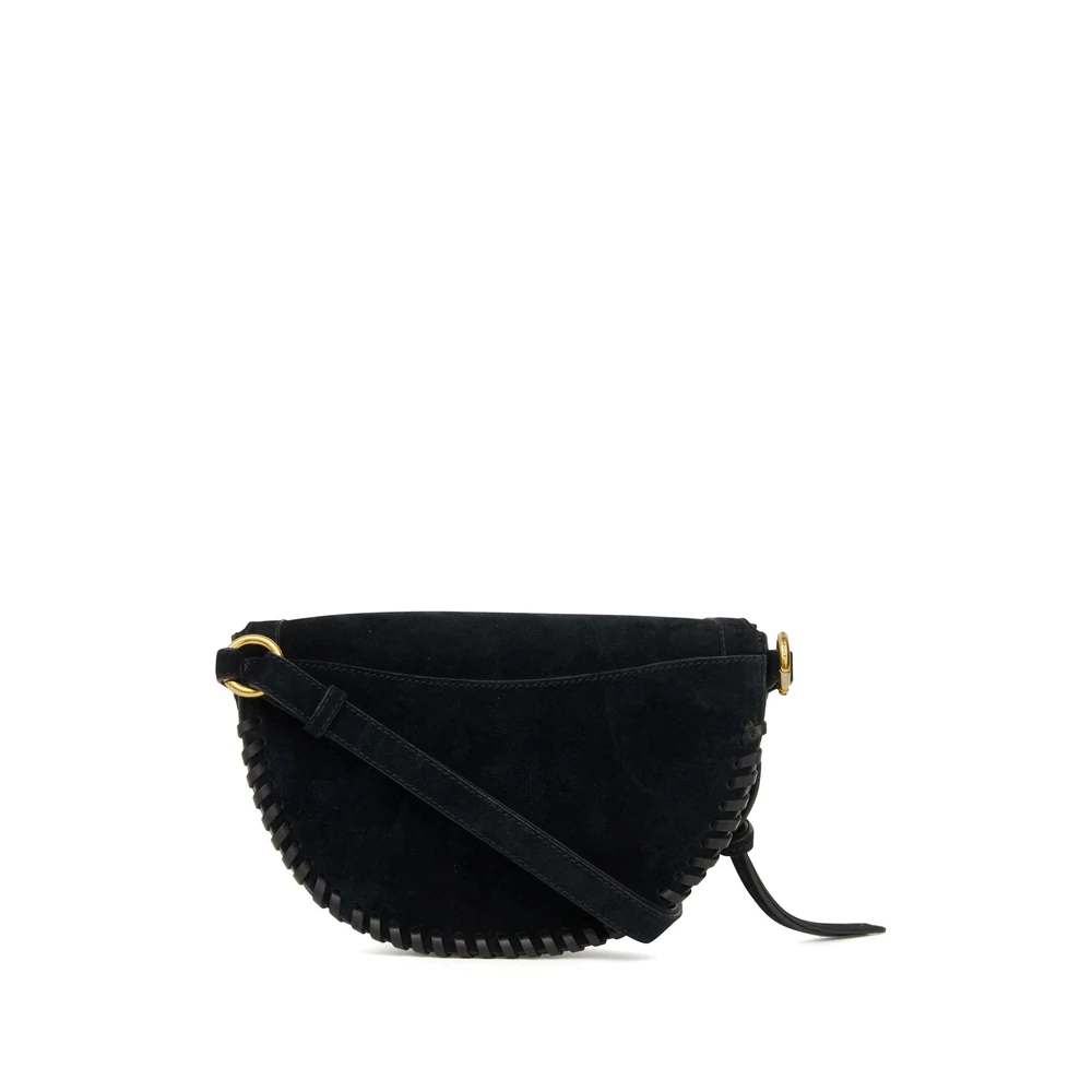 Isabel marant Zwarte Suède Bum Bag met Verstelbare Band Black Dames