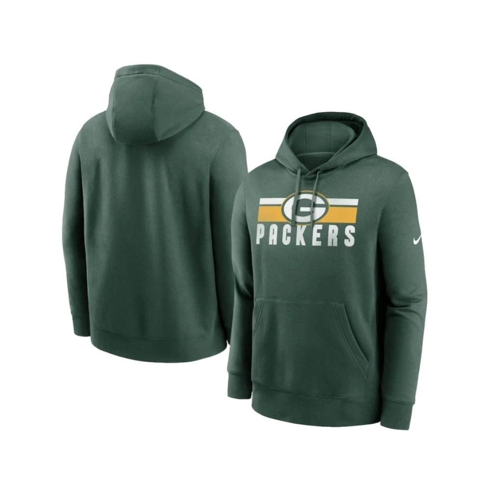 Nike Groene Packers Club Hoodie met Logo Green Heren