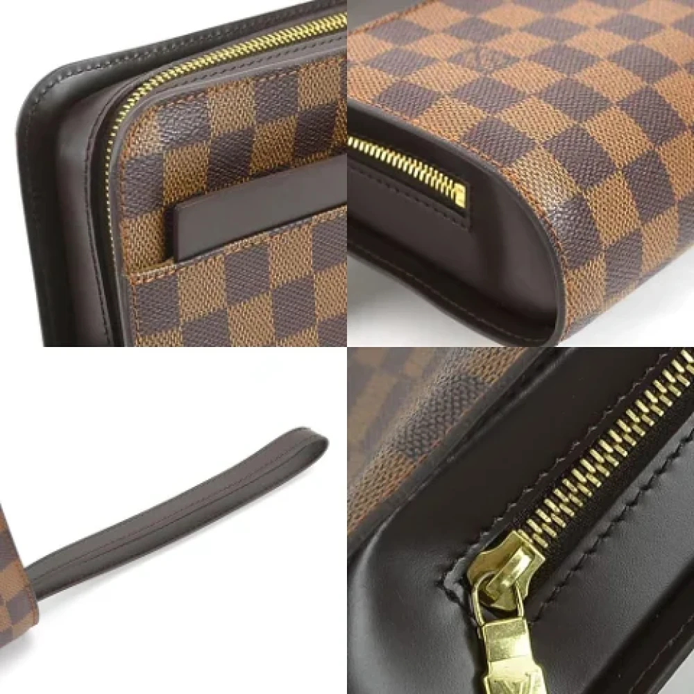Louis Vuitton Vintage Pre-owned Canvas clutches Brown Dames