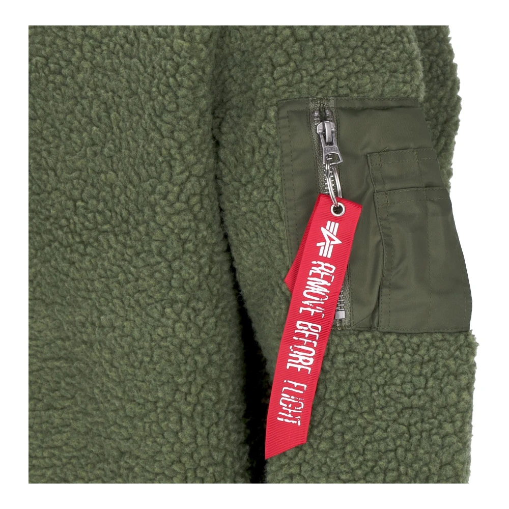 alpha industries Sherpa Crewneck Sweatshirt Salie Groen Green Heren
