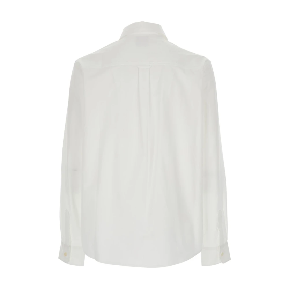 Casablanca Witte Button-Down Shirt met Logo Borduursel White Heren