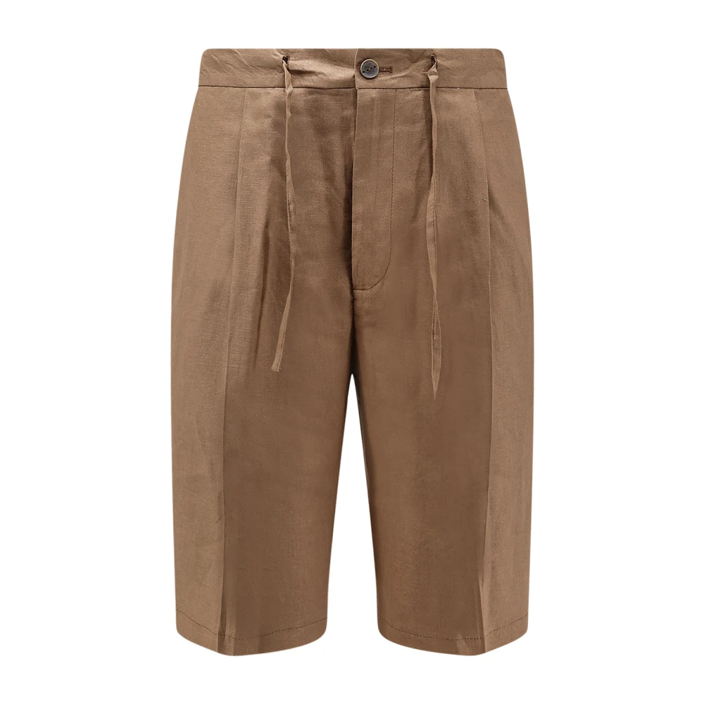 Hevo Brown Torrelapillo Shorts - Male - Casual Shorts - L - Shorts