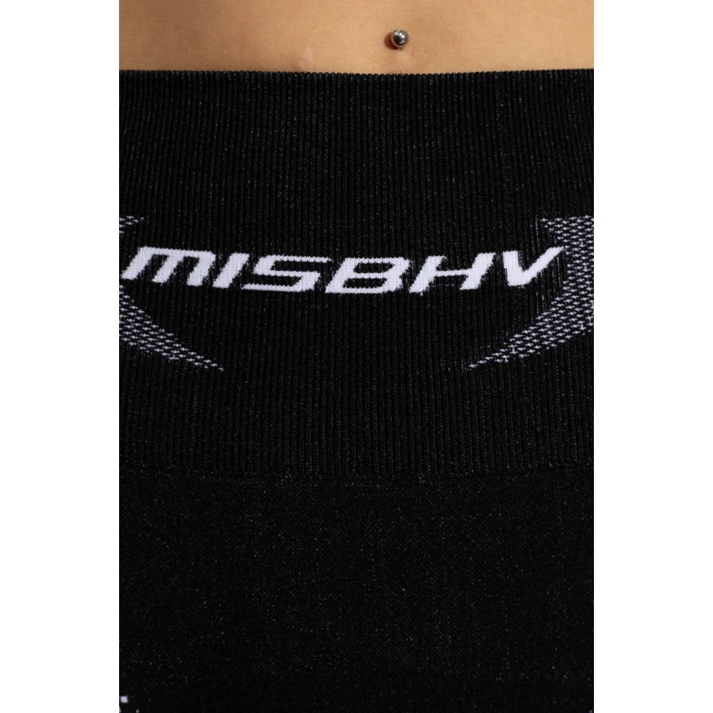 Misbhv Shorts met logo Black Dames