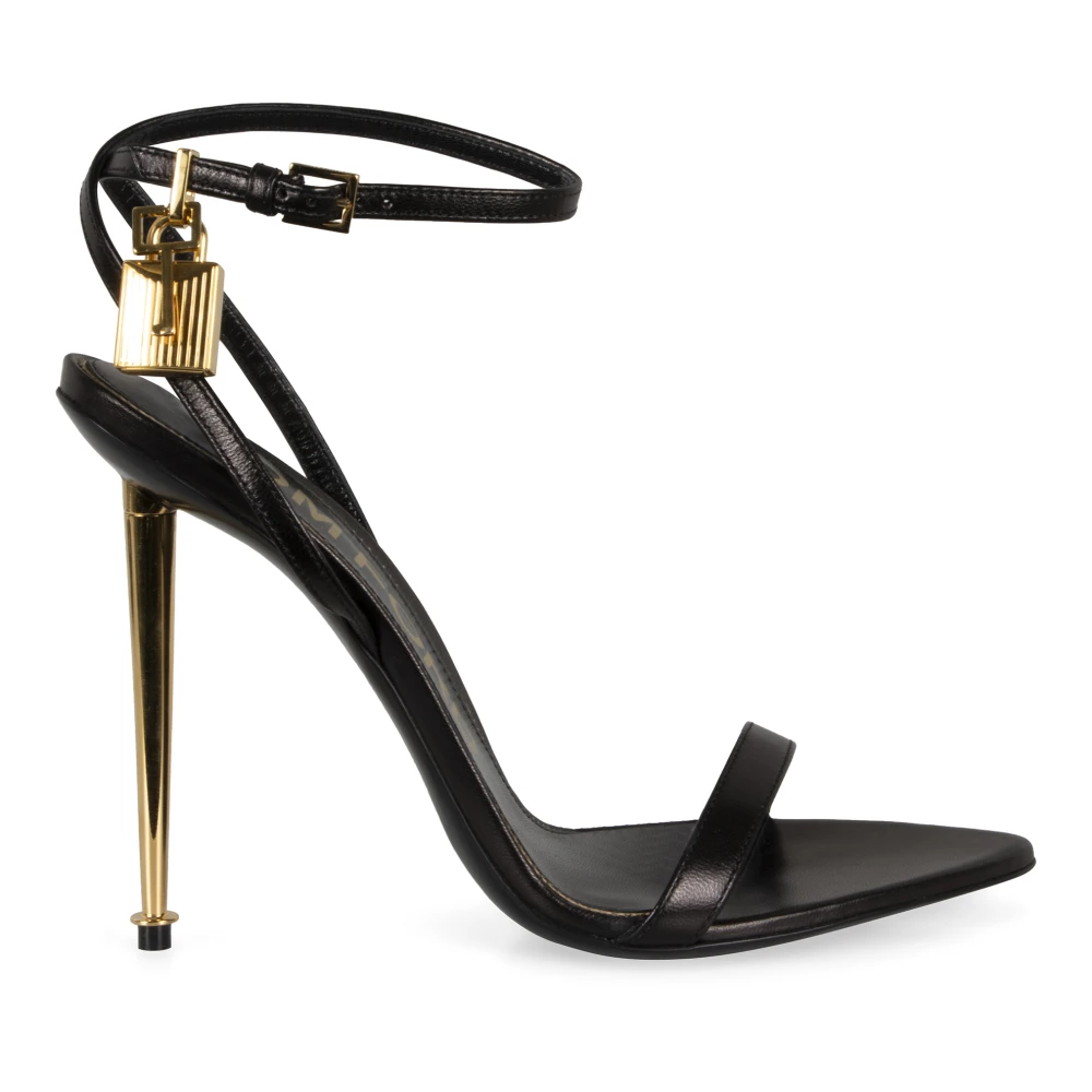 Tom Ford Stiletto Hakken Leren Sandalen