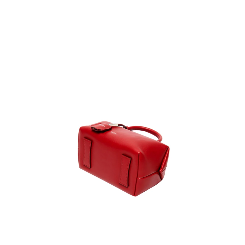 Max Mara Rode leren handtas met afneembare band Red Dames