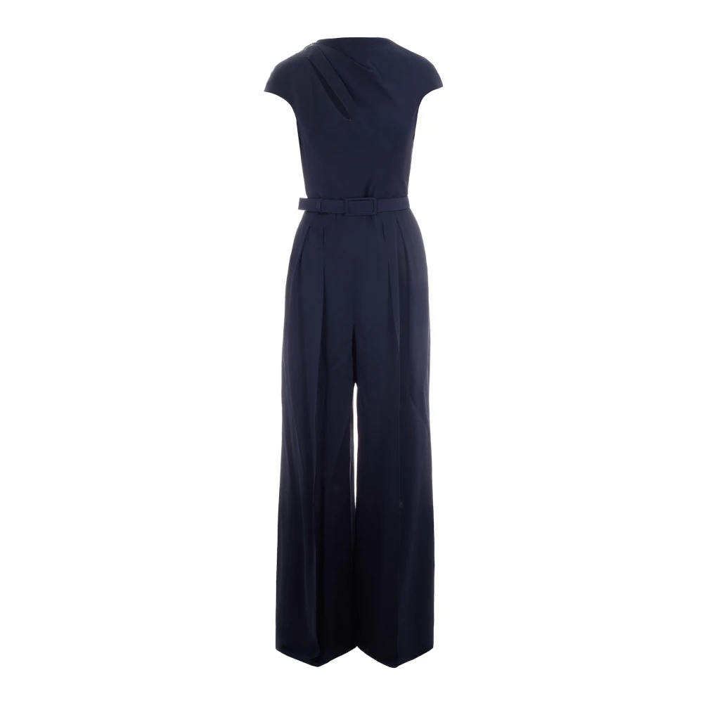 Max Mara Studio Women's Blue Envers Satin Jumpsuit - Jumpsuits - Xl - Jumpsuits & Playsuits