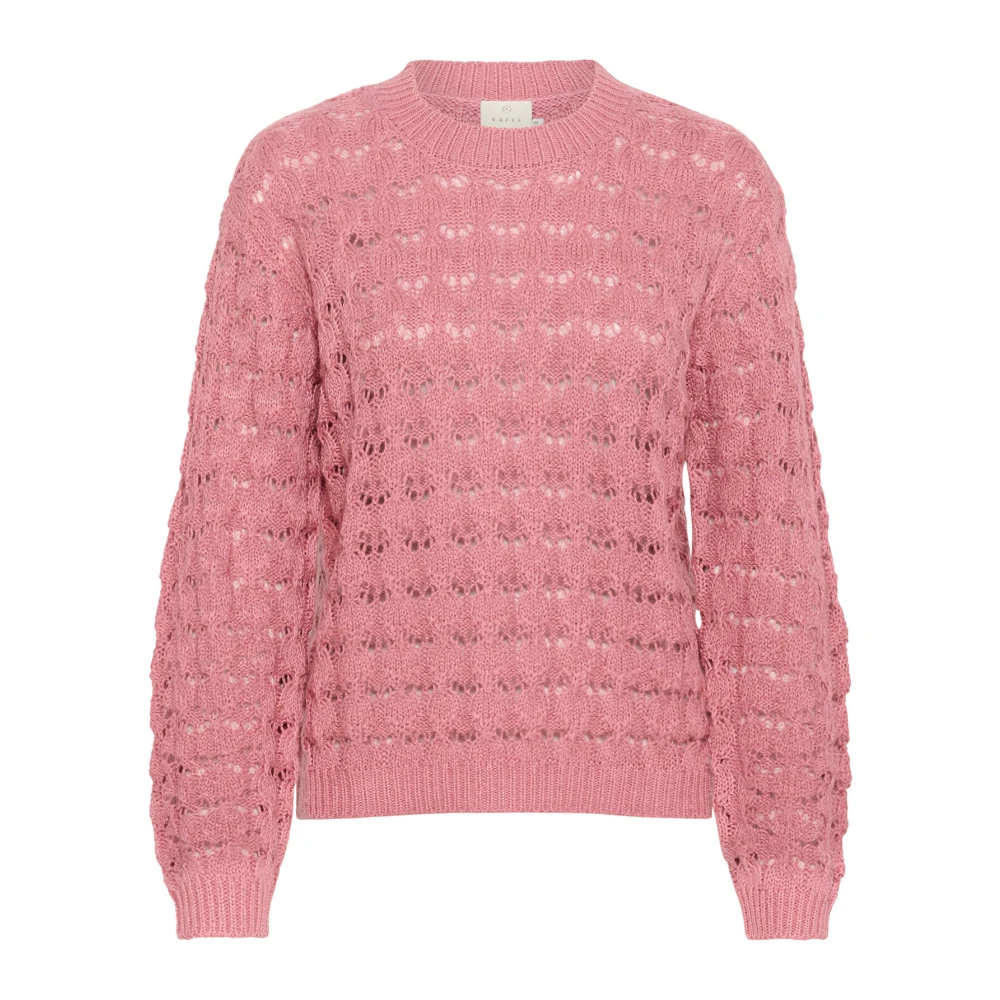 Kaffe Gebreide Pullover in Mesa Rose Pink Dames