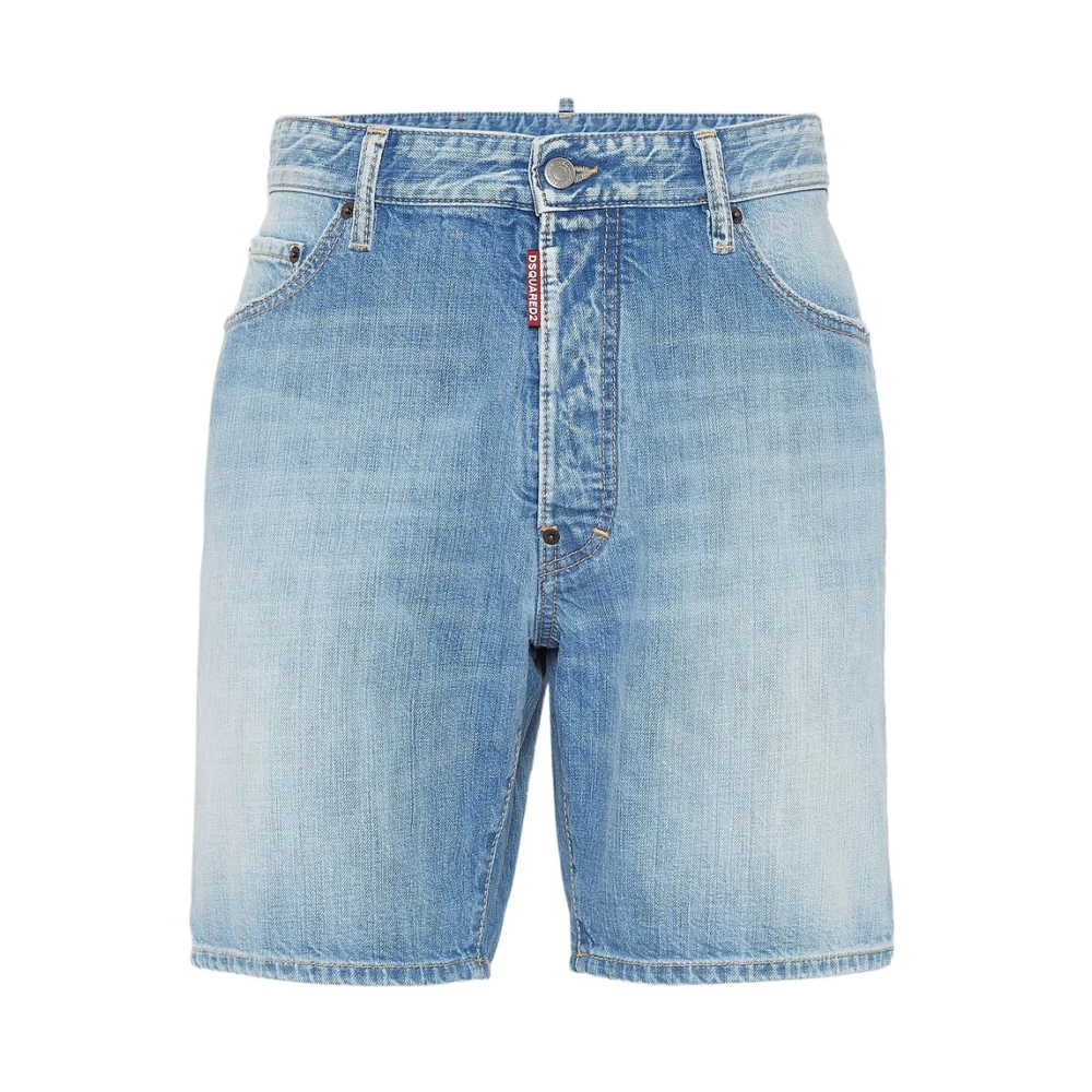 Dsquared2 Men's Blue Denim Classic Five-Pocket Jeans - Denim Shorts - Xs - Shorts