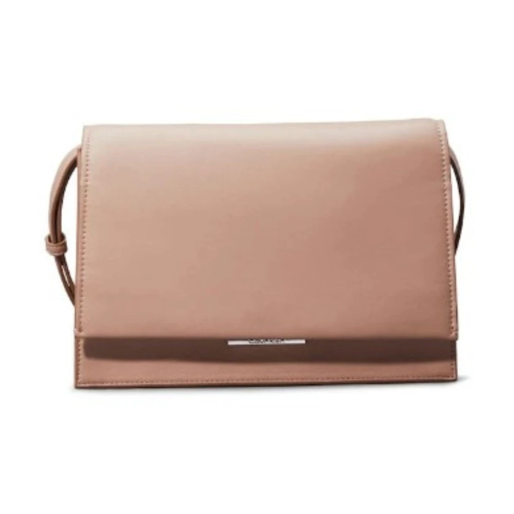 Calvin Klein Lineaire Schoudertas voor Vrouwen Brown Dames