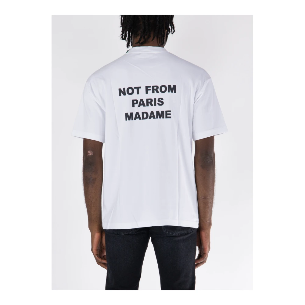 Drole de Monsieur Slogan T-shirt Modello White Heren