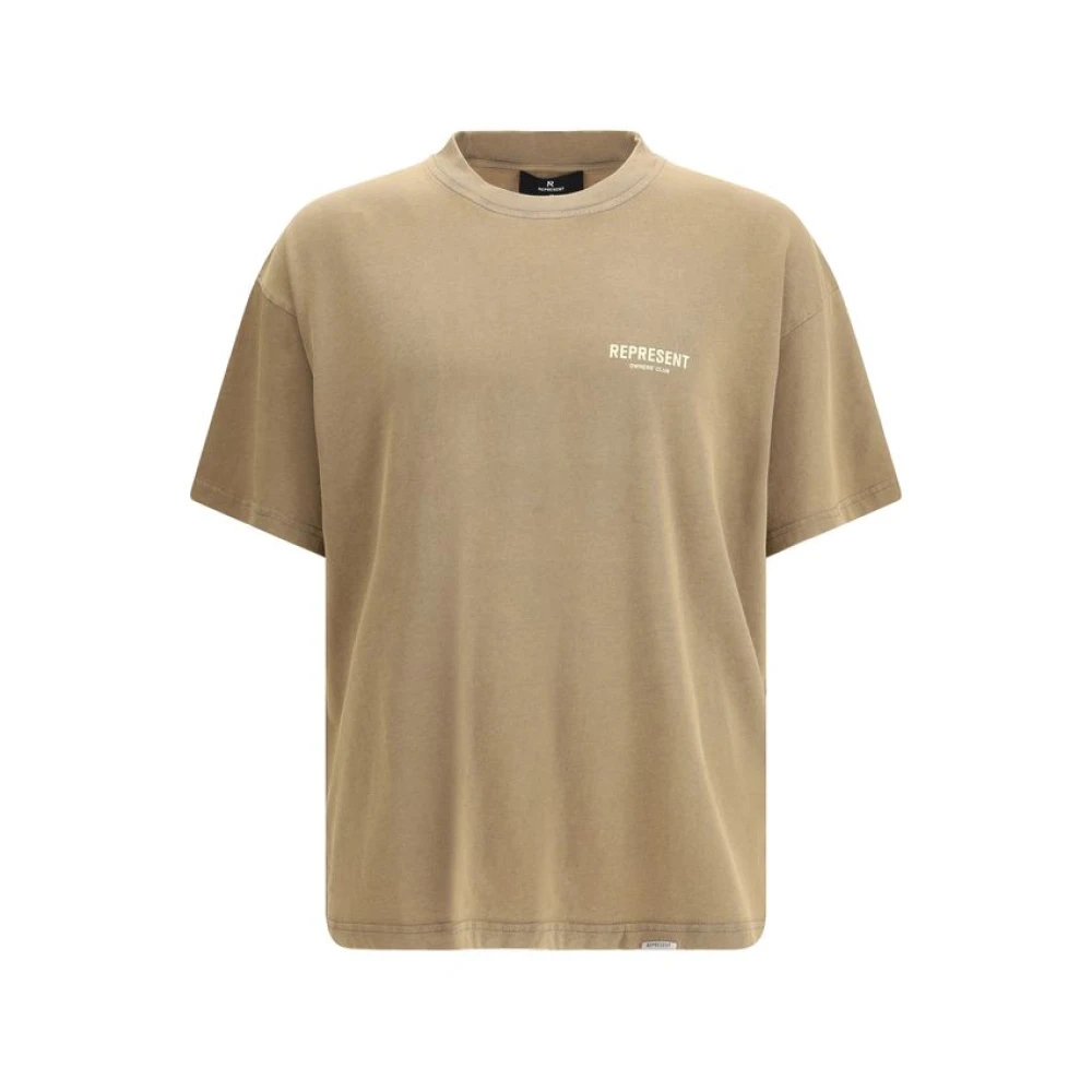 Represent Men's Beige Cotton T-Shirt - T-Shirts - L - Tops