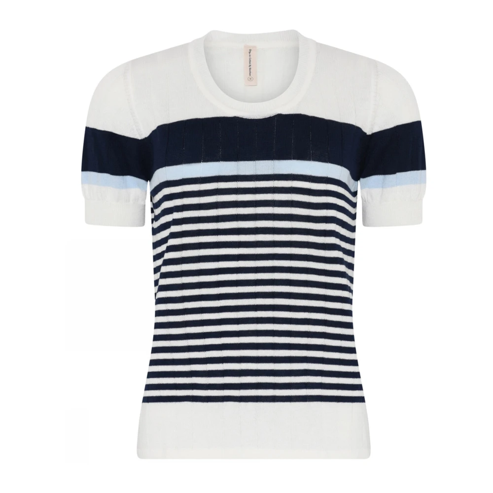 Skovhuus Gestreept T-shirt met korte mouwen Off-White Dames