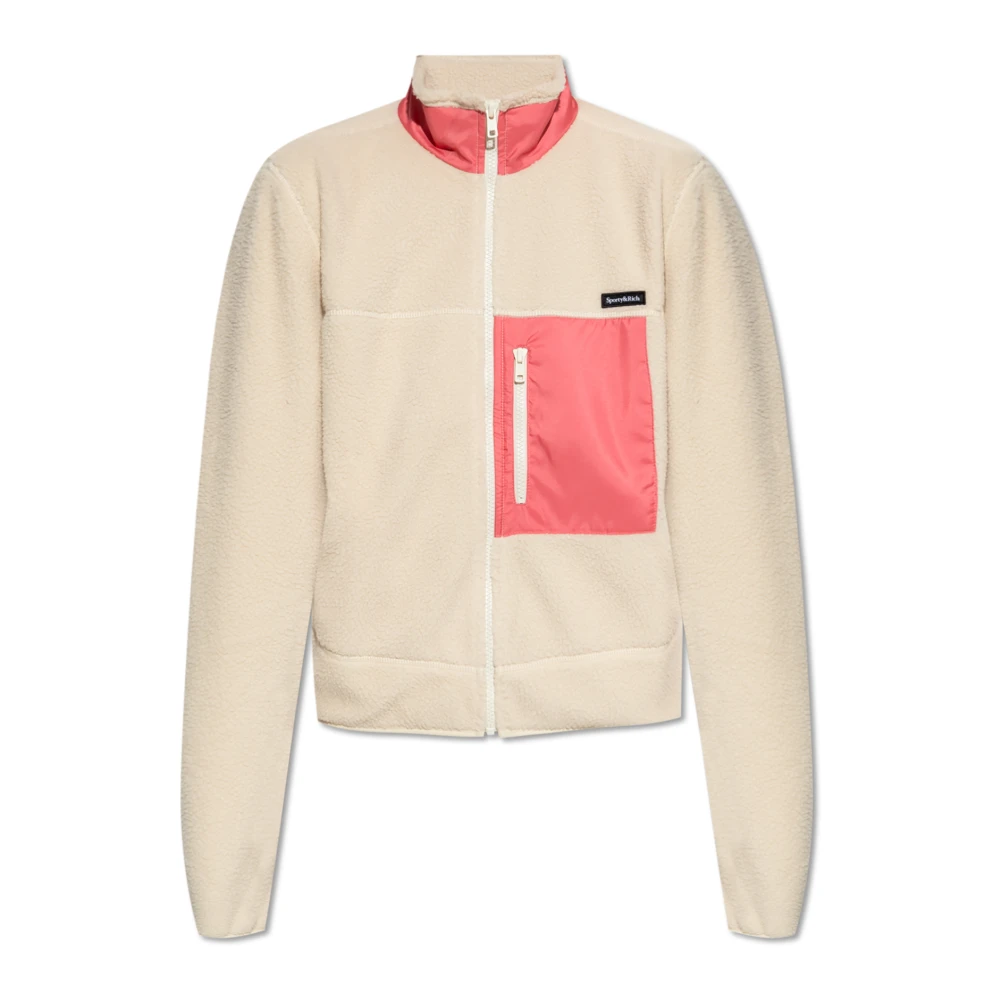 Sporty & Rich Fleece uit de Mountain collectie Beige Dames