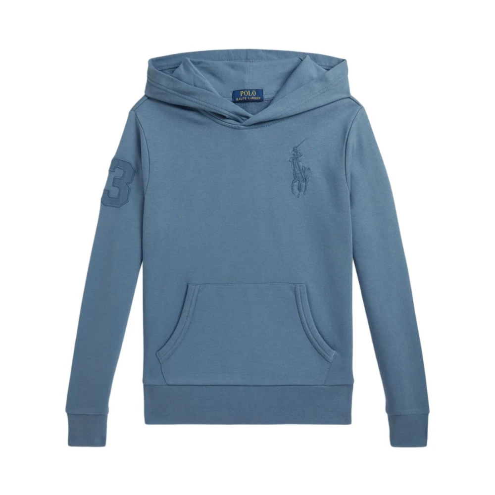 Polo Ralph Lauren Unisex Kids Blue Embroidered Patch Sweatshirt - Kids Sweatshirts - 4 Y - Kids
