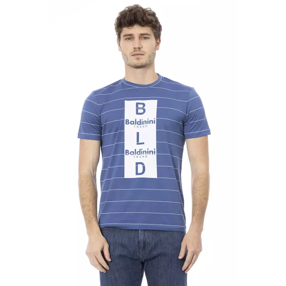 Baldinini Trendig Blå Bomulls T-shirt Blue, Herr