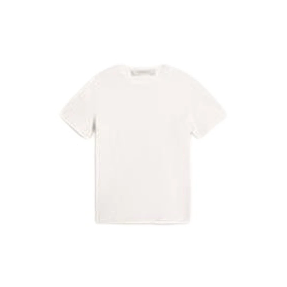 Golden Goose Versleten Katoenen Jersey T-shirts en Polo's White Heren