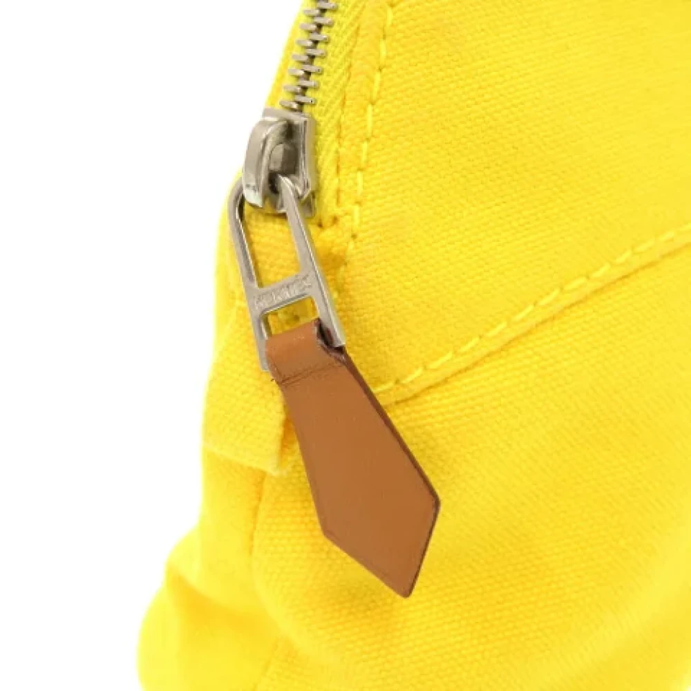 Hermès Vintage Pre-owned Cotton pouches Yellow Dames