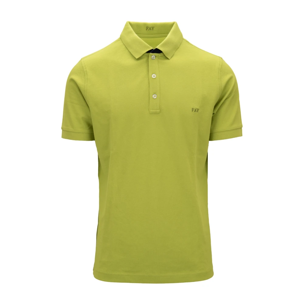 Fay - Tops > Polo Shirts - Green - Fay - Modalova