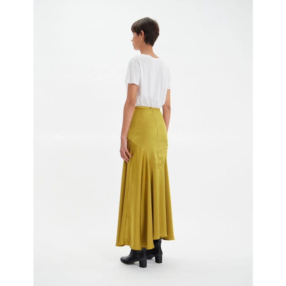 Ines De La Fressange Paris Velvette Skirt Yellow Dames