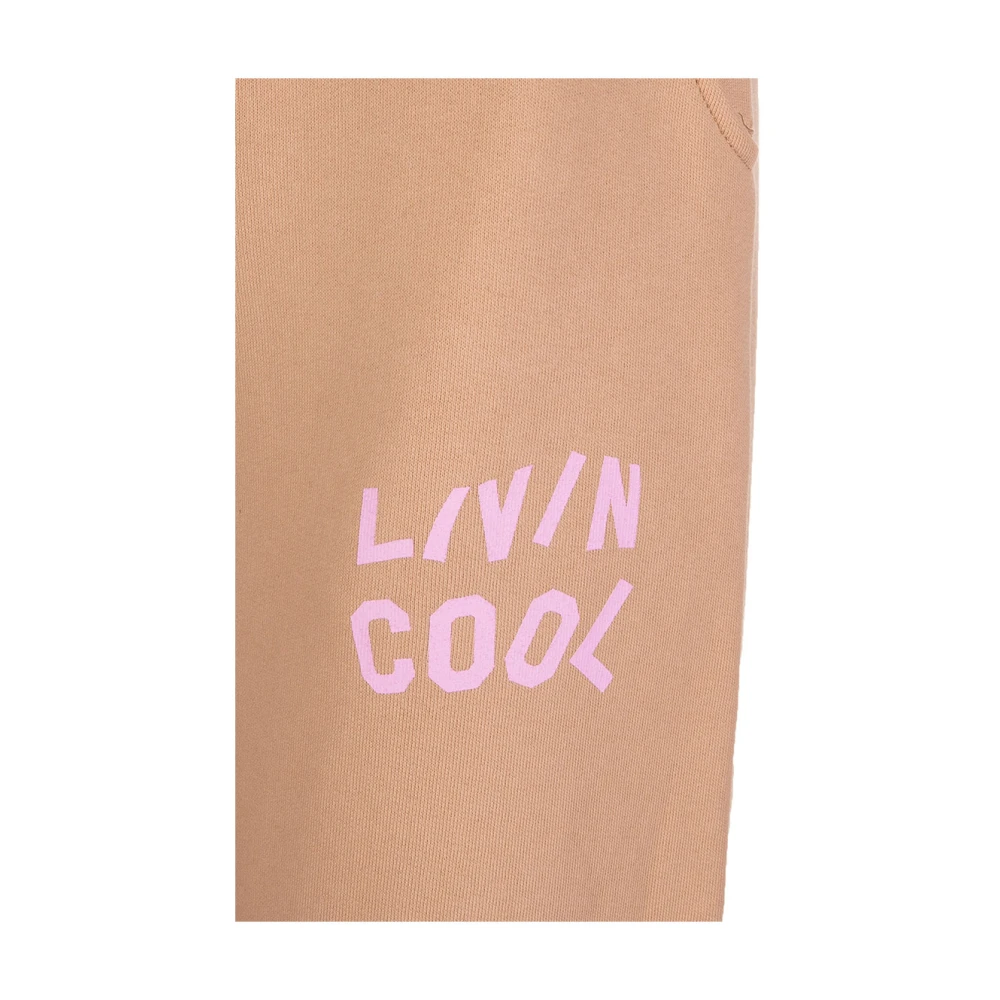 Livincool Artwork Sweatpants Beige Dames