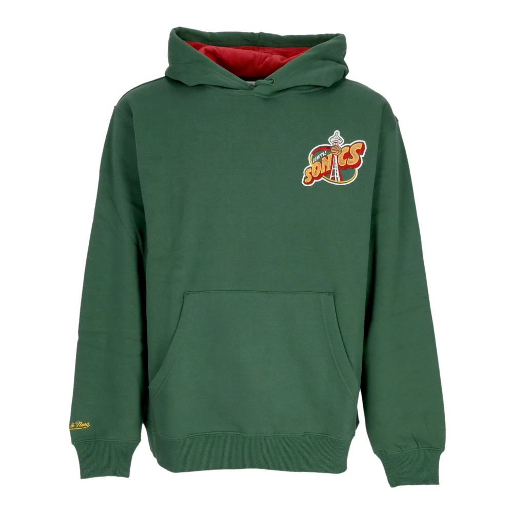 Mitchell & Ness Vintage Logo Hoodie Shawn Kemp Green Heren
