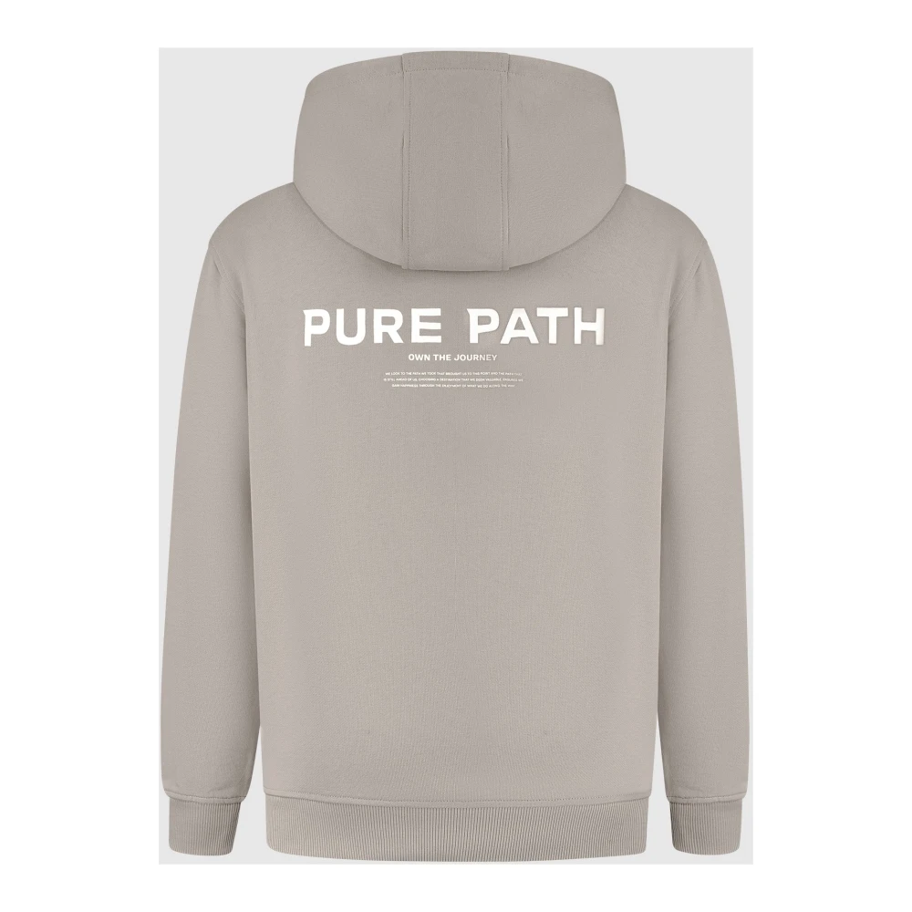Pure Path Handtekening Zip-Up Hoodie Grijs Mannen Gray Heren