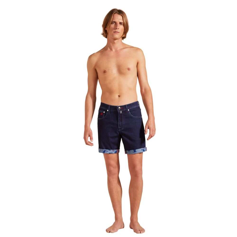 Vilebrequin Heren Circus Denim Bermuda Shorts Blue Heren