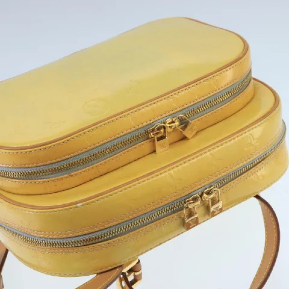 Louis Vuitton Vintage Pre-owned Leather backpacks Yellow Dames