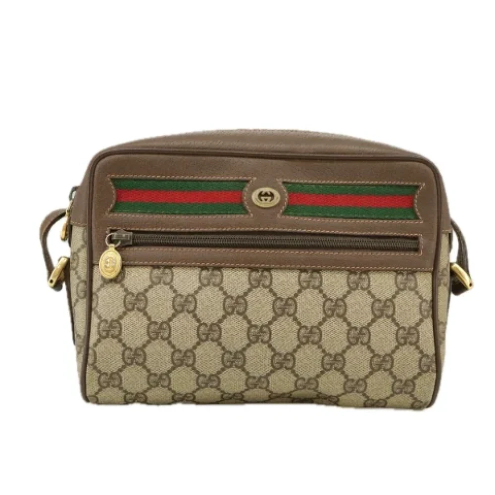 Gucci Vintage Pre-owned Leather gucci-bags Beige Dames
