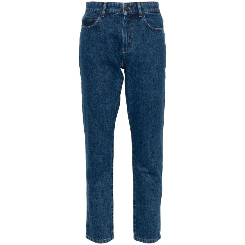 Soeur Blauwe Denim Jeans met Tapered Leg Blue Dames