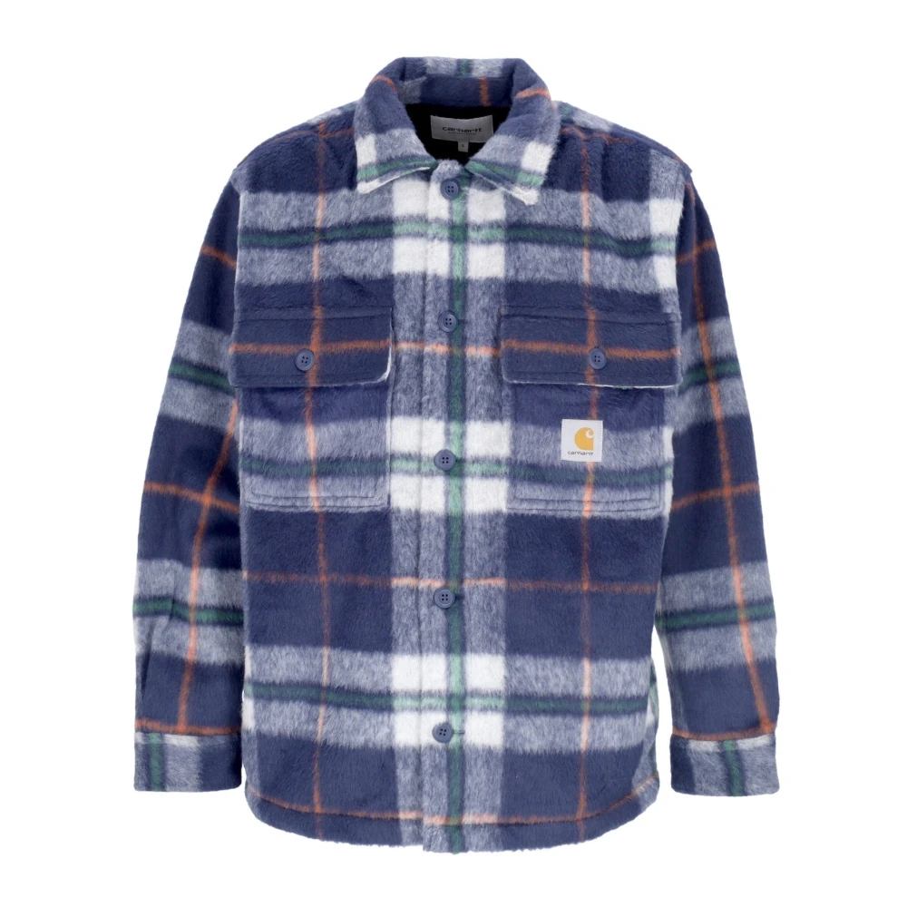 Carhartt WIP Geruite Fleece Shirt met Knoopsluiting Multicolor Heren