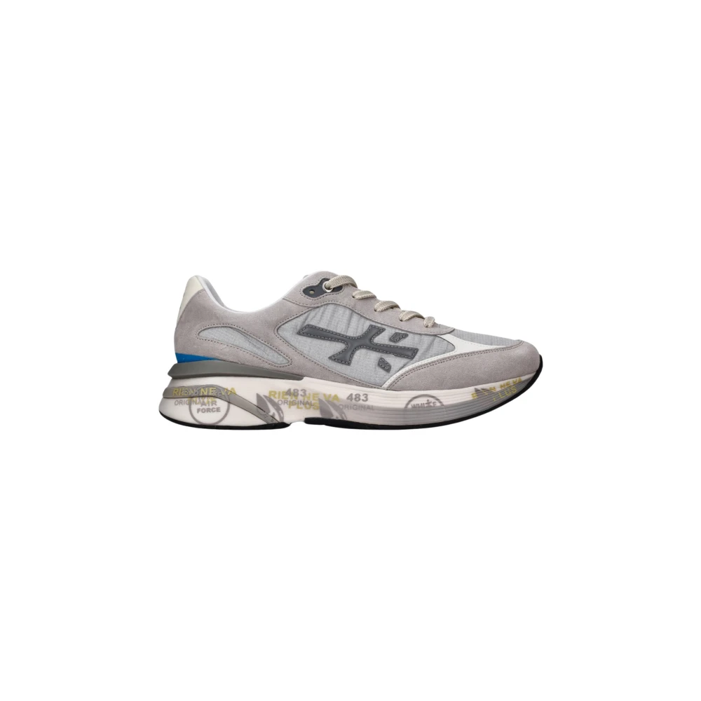 Premiata Men's Gray Sneakers, 12 Uk, Moerun 8079 Sneaker