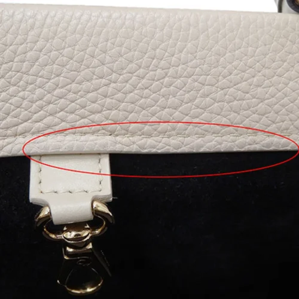 Salvatore Ferragamo Pre-owned Leather handbags Beige Dames