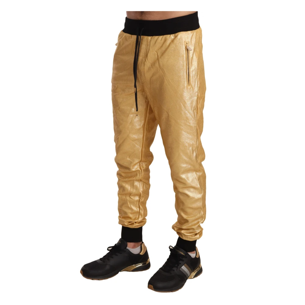 Dolce & Gabbana Gouden Jaar van het Varken Sweatpants Yellow Heren