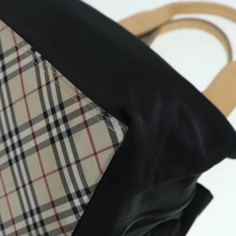 Burberry Vintage Pre-owned Fabric totes Black Dames
