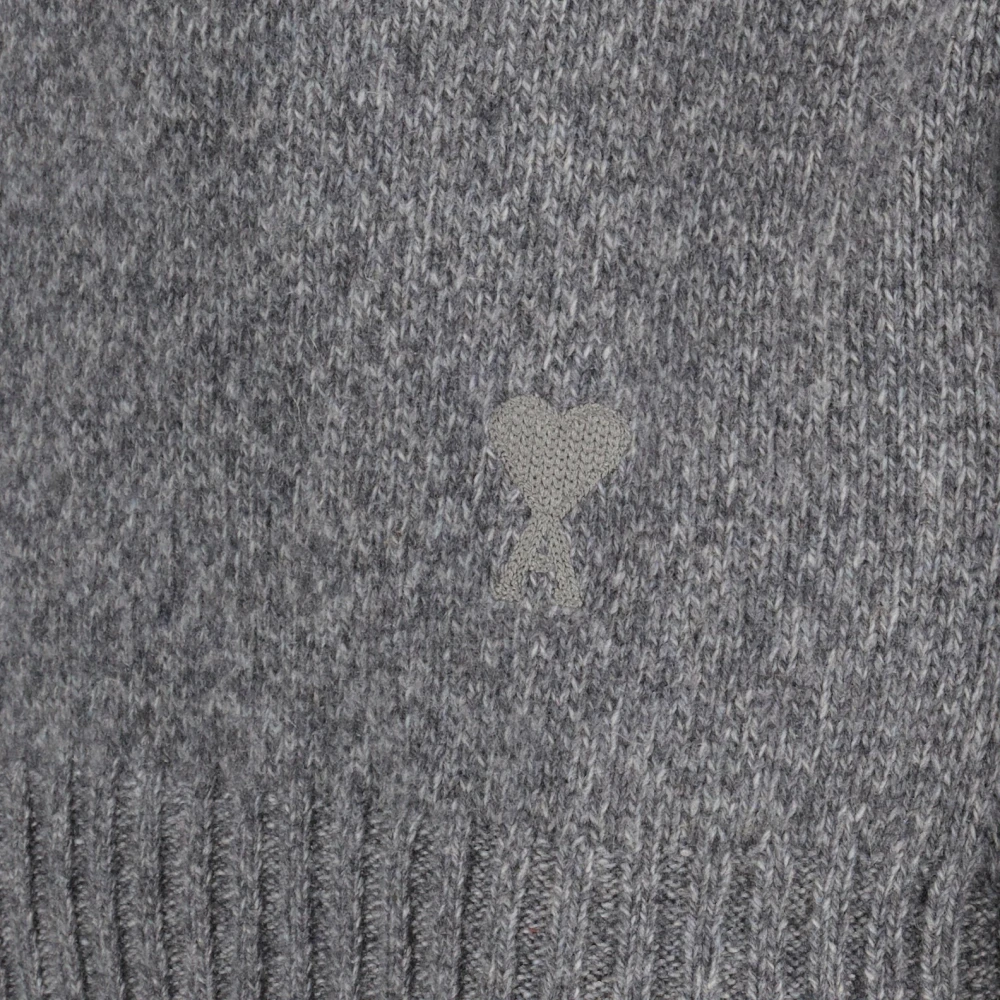 Ami Paris Hart Vriend Ronde Hals Trui Gray Dames