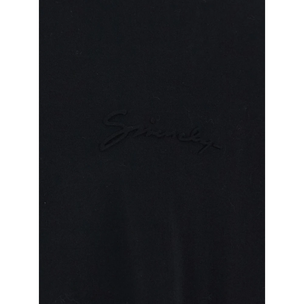 Givenchy T-shirt met reliëflogo Black Heren