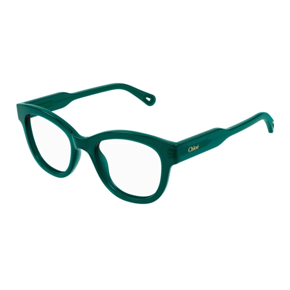Chloé Licht vierkant acetaat montuur met gerecycled materiaal Green Unisex